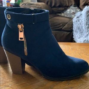 Navy Blue Booties